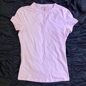 bubblegum pink garage tight fit tee